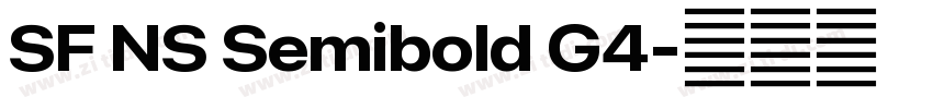 SF NS Semibold G4字体转换